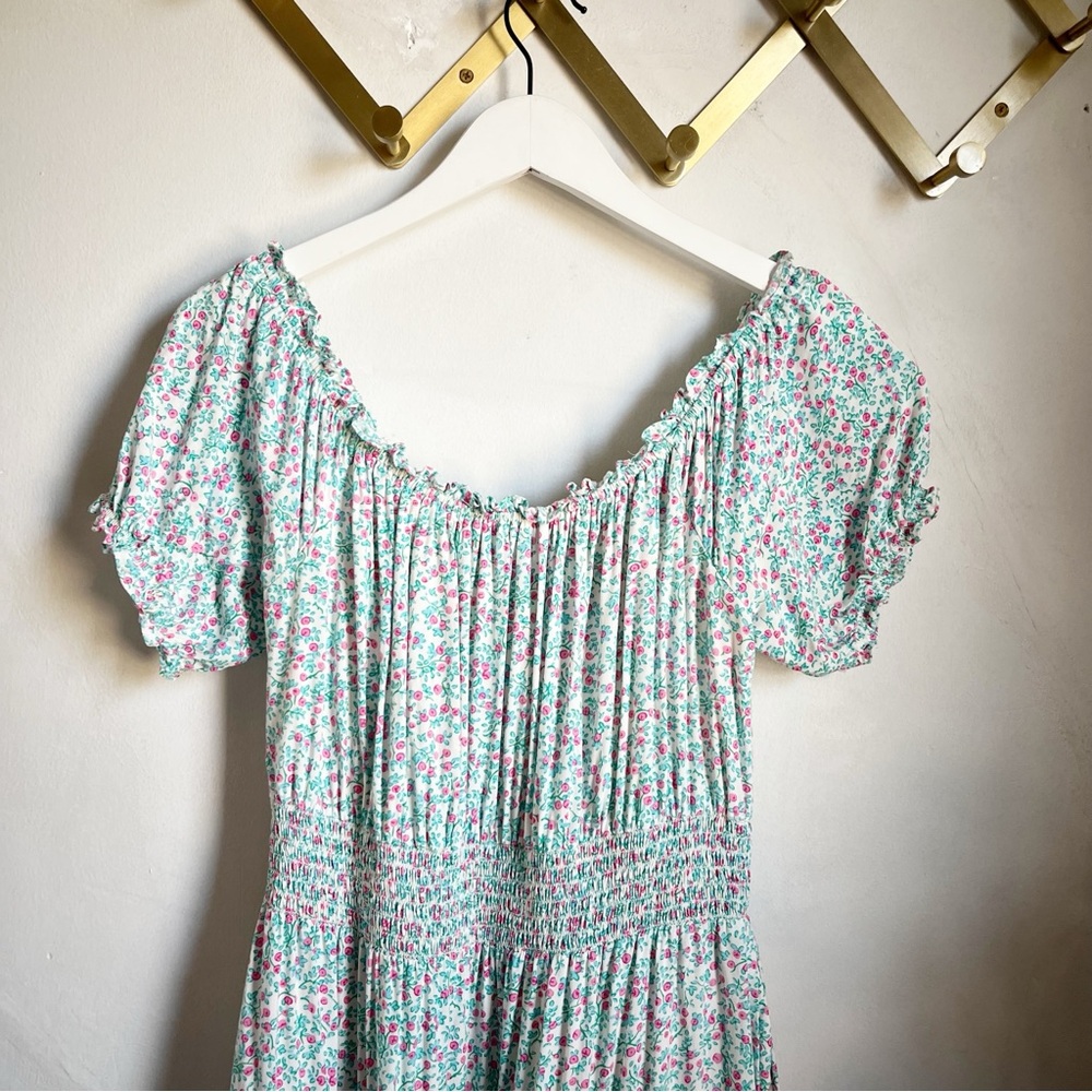 J Crew Puff-Sleeve Midi Dress in Floral - Picture 6 of 14